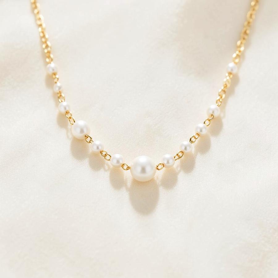 Rania Pearl Strand Necklace — Tanviksha Store